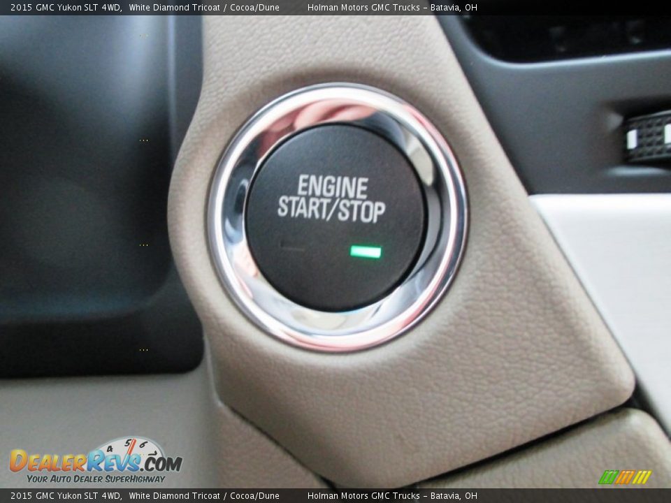 2015 GMC Yukon SLT 4WD White Diamond Tricoat / Cocoa/Dune Photo #20