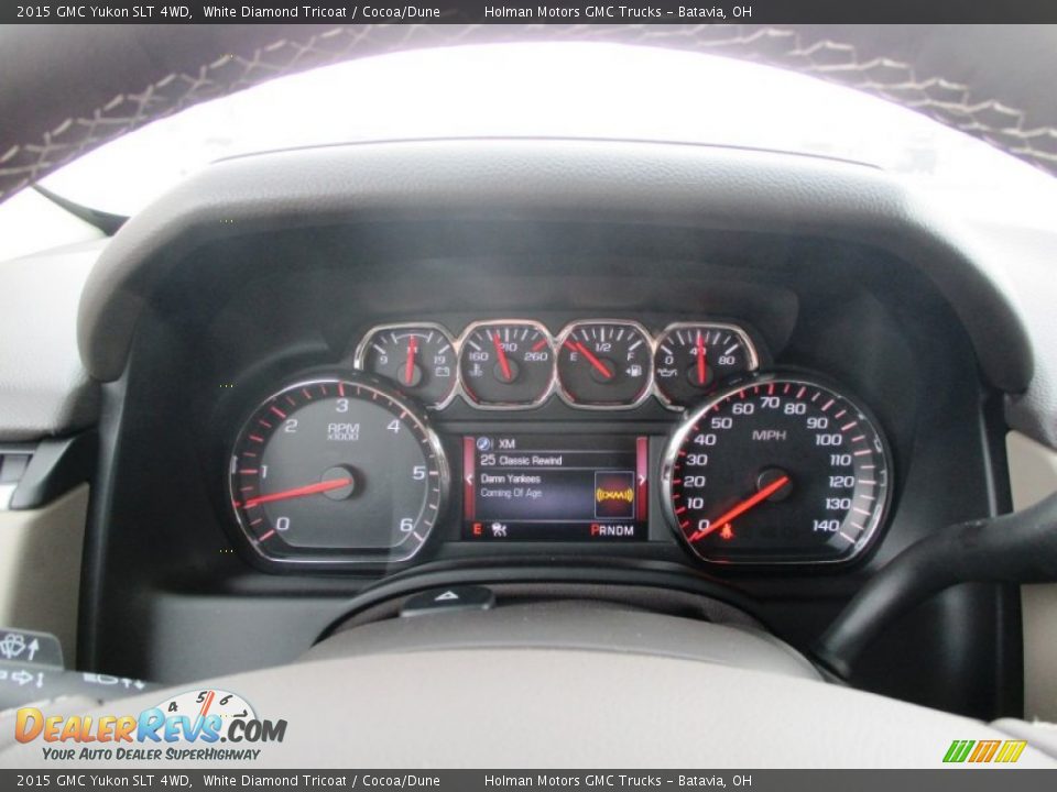 2015 GMC Yukon SLT 4WD White Diamond Tricoat / Cocoa/Dune Photo #23