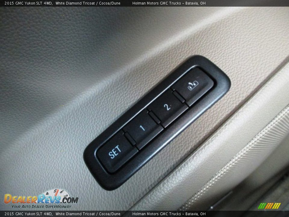 2015 GMC Yukon SLT 4WD White Diamond Tricoat / Cocoa/Dune Photo #27