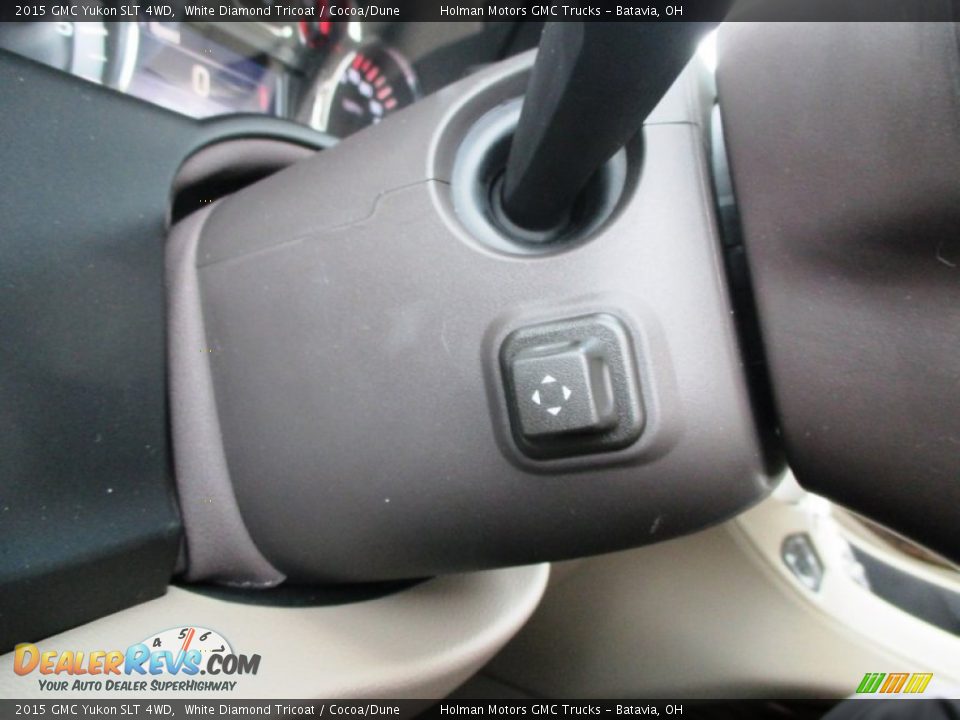 2015 GMC Yukon SLT 4WD White Diamond Tricoat / Cocoa/Dune Photo #29