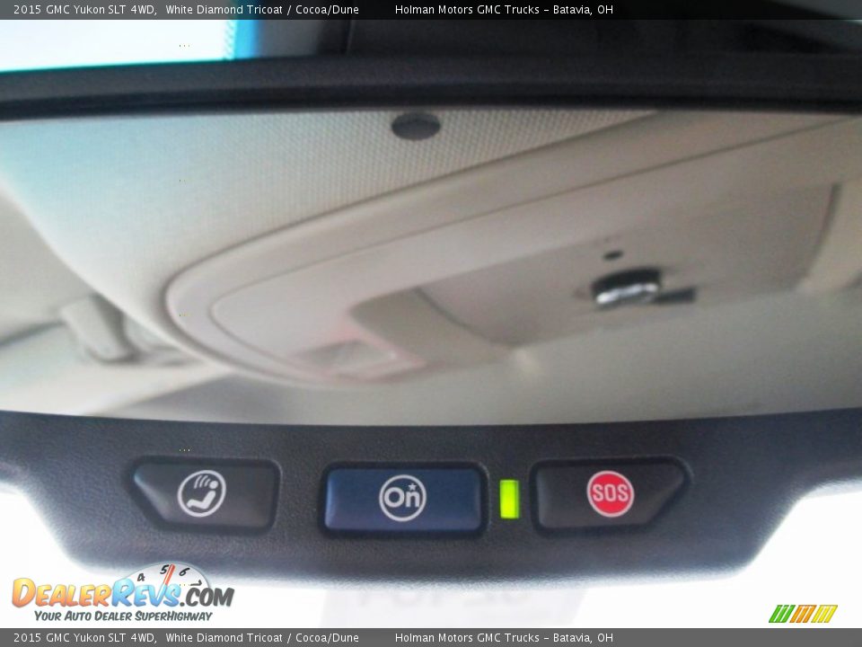 2015 GMC Yukon SLT 4WD White Diamond Tricoat / Cocoa/Dune Photo #30