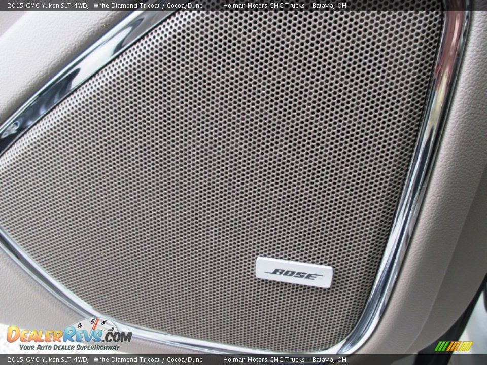 2015 GMC Yukon SLT 4WD White Diamond Tricoat / Cocoa/Dune Photo #33