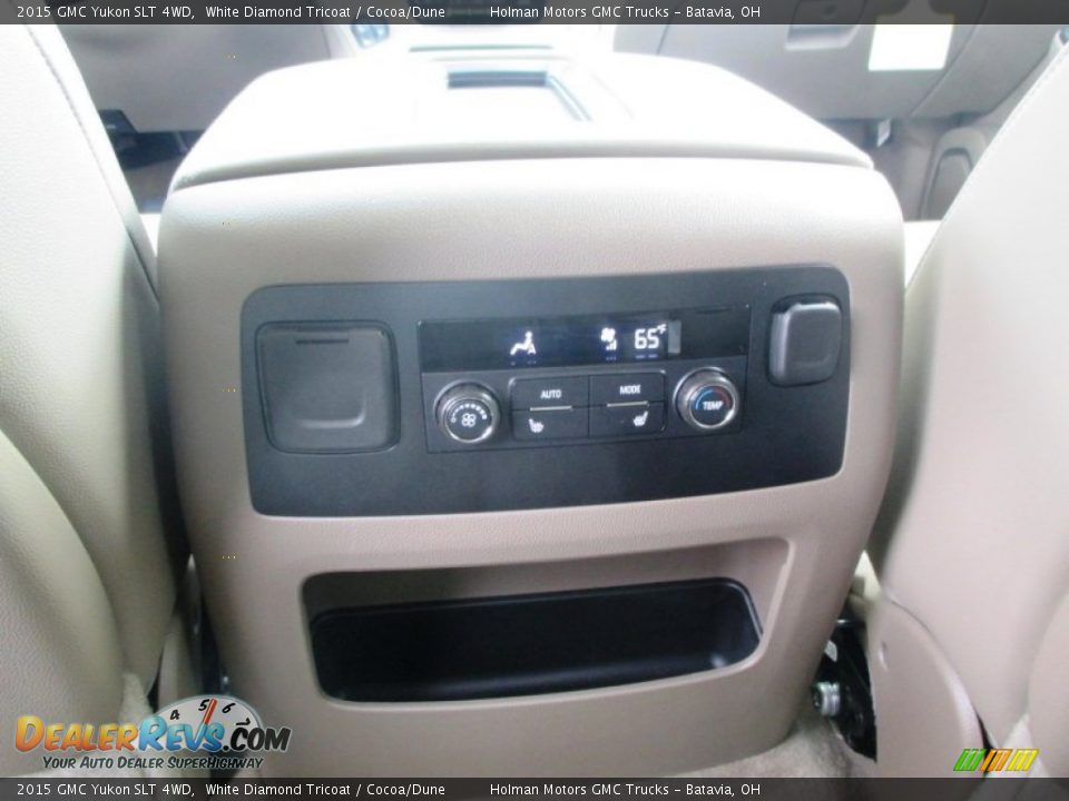 2015 GMC Yukon SLT 4WD White Diamond Tricoat / Cocoa/Dune Photo #35