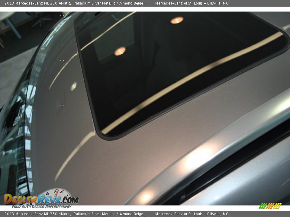 2013 Mercedes-Benz ML 350 4Matic Palladium Silver Metallic / Almond Beige Photo #31