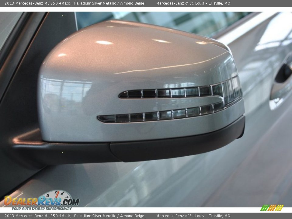 2013 Mercedes-Benz ML 350 4Matic Palladium Silver Metallic / Almond Beige Photo #35