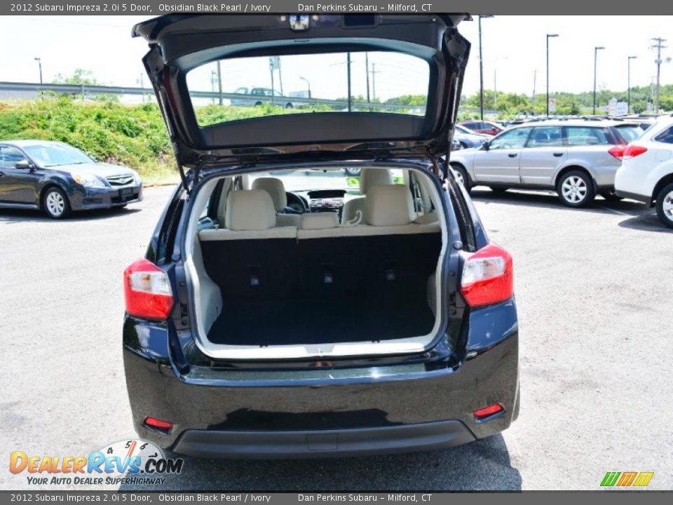 2012 Subaru Impreza 2.0i 5 Door Obsidian Black Pearl / Ivory Photo #8