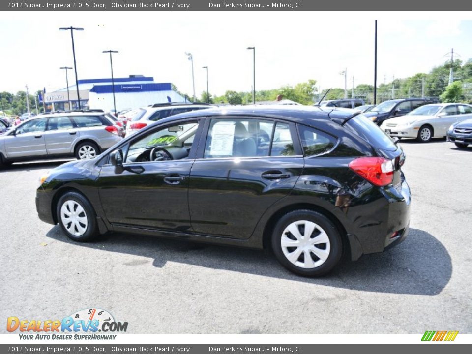 2012 Subaru Impreza 2.0i 5 Door Obsidian Black Pearl / Ivory Photo #11