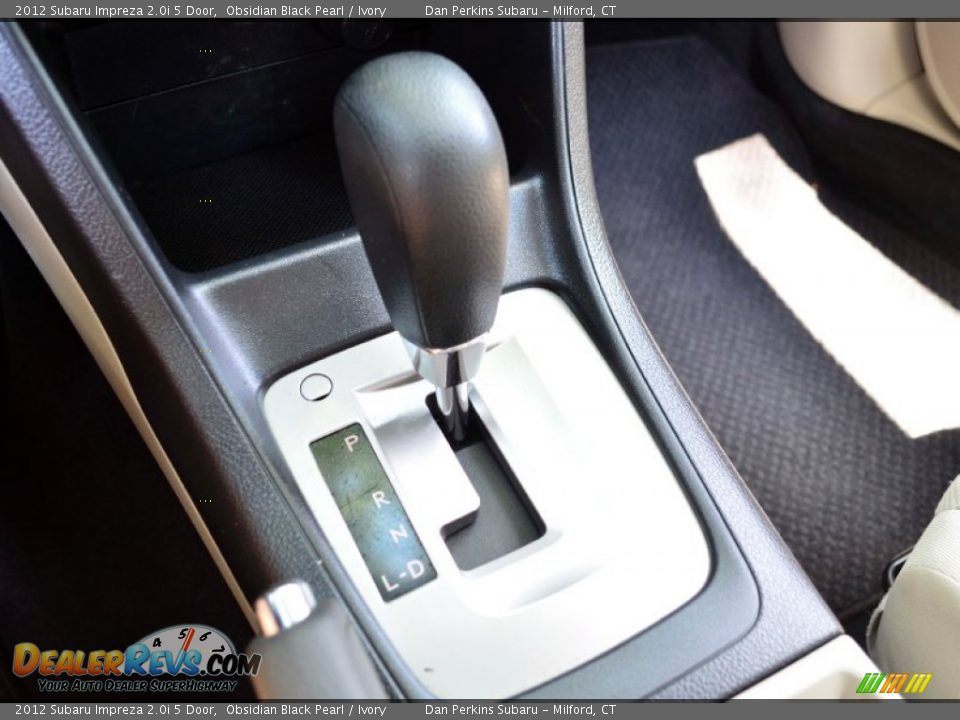 2012 Subaru Impreza 2.0i 5 Door Obsidian Black Pearl / Ivory Photo #12
