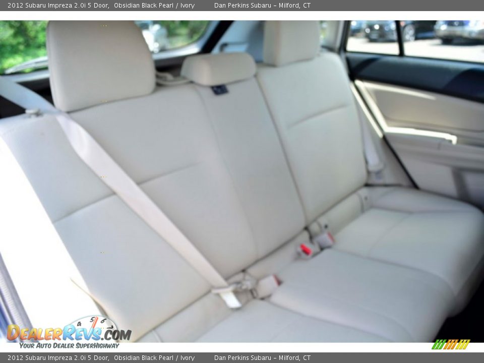 2012 Subaru Impreza 2.0i 5 Door Obsidian Black Pearl / Ivory Photo #14