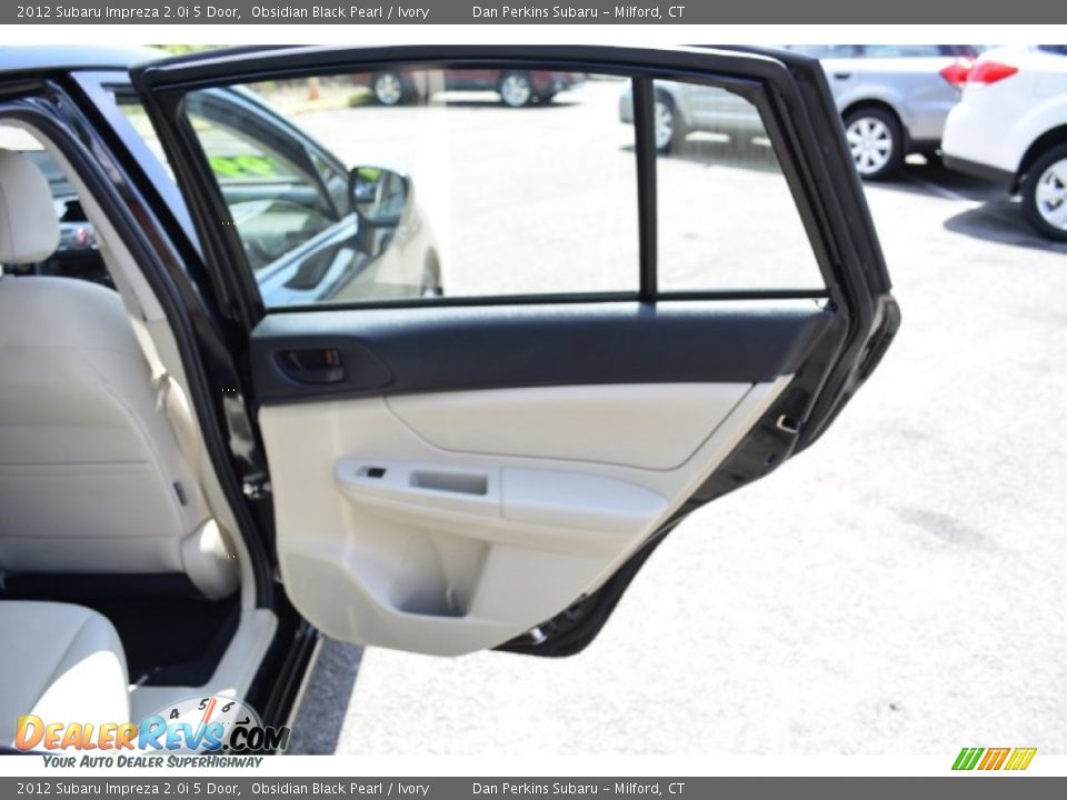 2012 Subaru Impreza 2.0i 5 Door Obsidian Black Pearl / Ivory Photo #17