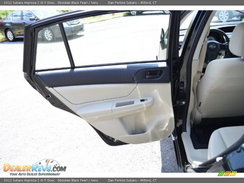 2012 Subaru Impreza 2.0i 5 Door Obsidian Black Pearl / Ivory Photo #18