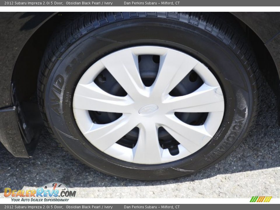 2012 Subaru Impreza 2.0i 5 Door Obsidian Black Pearl / Ivory Photo #20