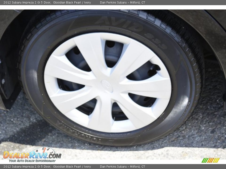 2012 Subaru Impreza 2.0i 5 Door Obsidian Black Pearl / Ivory Photo #21