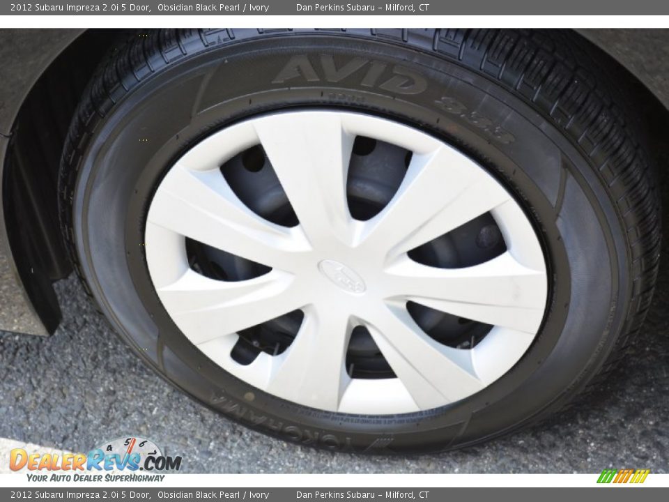 2012 Subaru Impreza 2.0i 5 Door Obsidian Black Pearl / Ivory Photo #22