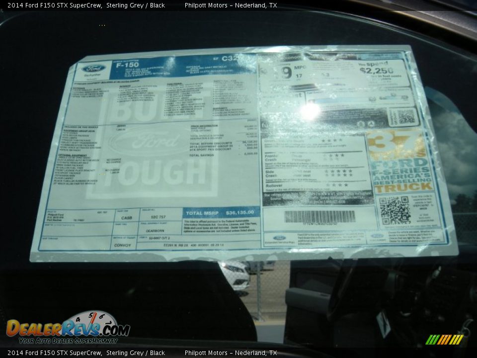 2014 Ford F150 STX SuperCrew Sterling Grey / Black Photo #35