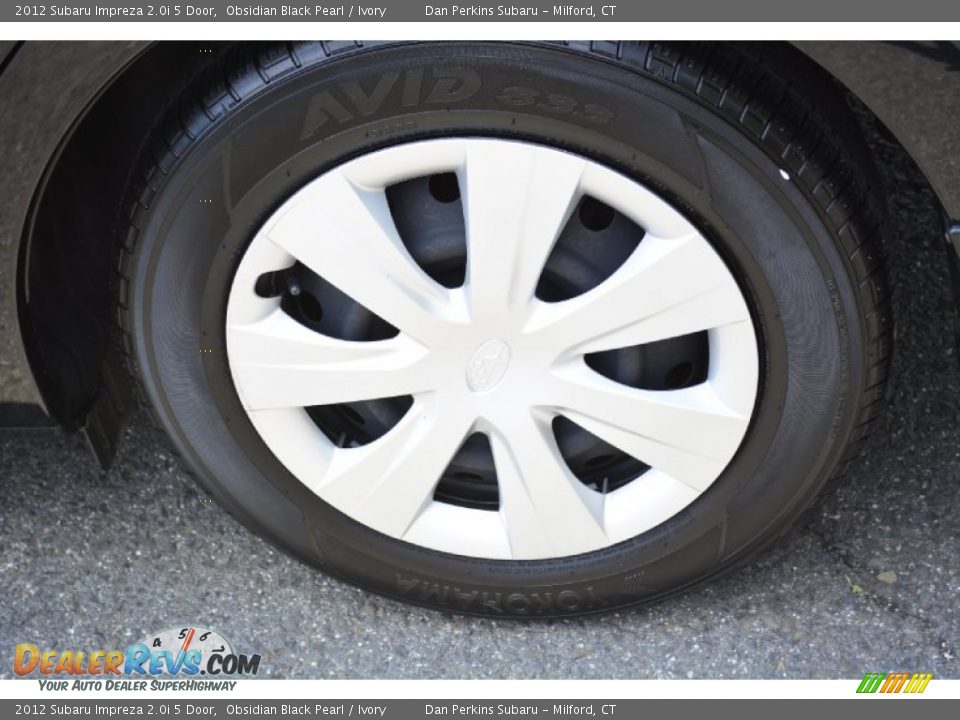 2012 Subaru Impreza 2.0i 5 Door Obsidian Black Pearl / Ivory Photo #23