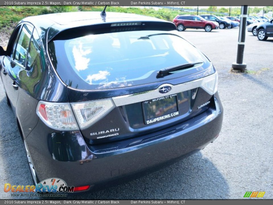 2010 Subaru Impreza 2.5i Wagon Dark Gray Metallic / Carbon Black Photo #7