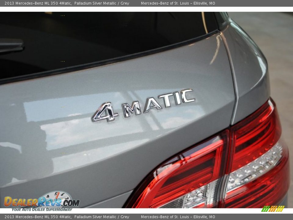 2013 Mercedes-Benz ML 350 4Matic Palladium Silver Metallic / Grey Photo #14