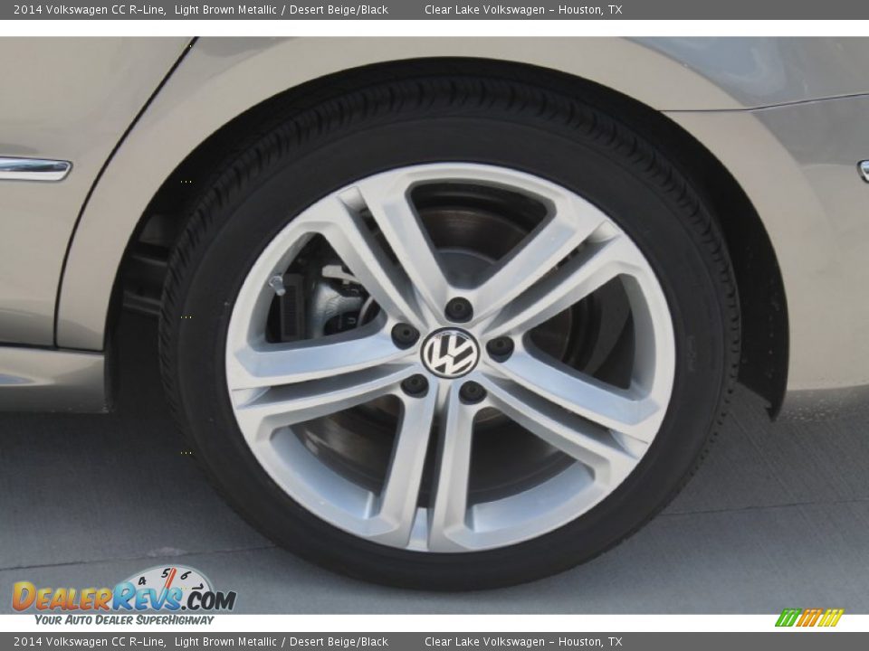 2014 Volkswagen CC R-Line Light Brown Metallic / Desert Beige/Black Photo #5