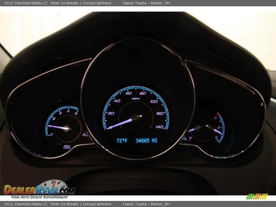 2012 Chevrolet Malibu LT Silver Ice Metallic / Cocoa/Cashmere Photo #7