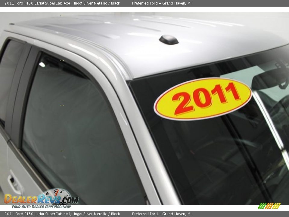 2011 Ford F150 Lariat SuperCab 4x4 Ingot Silver Metallic / Black Photo #7