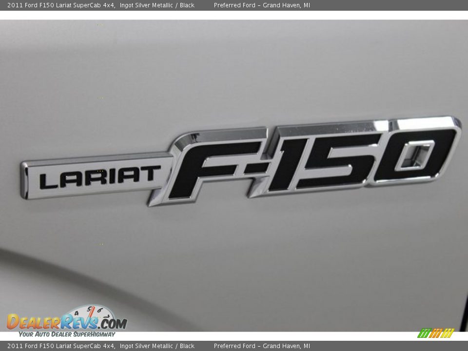 2011 Ford F150 Lariat SuperCab 4x4 Ingot Silver Metallic / Black Photo #18