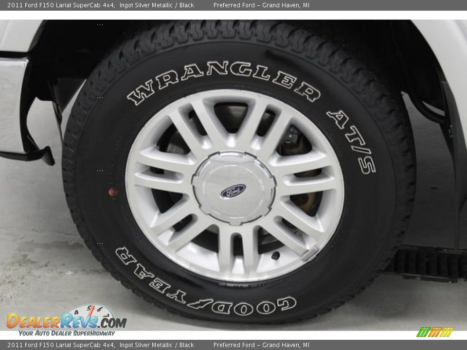 2011 Ford F150 Lariat SuperCab 4x4 Ingot Silver Metallic / Black Photo #23