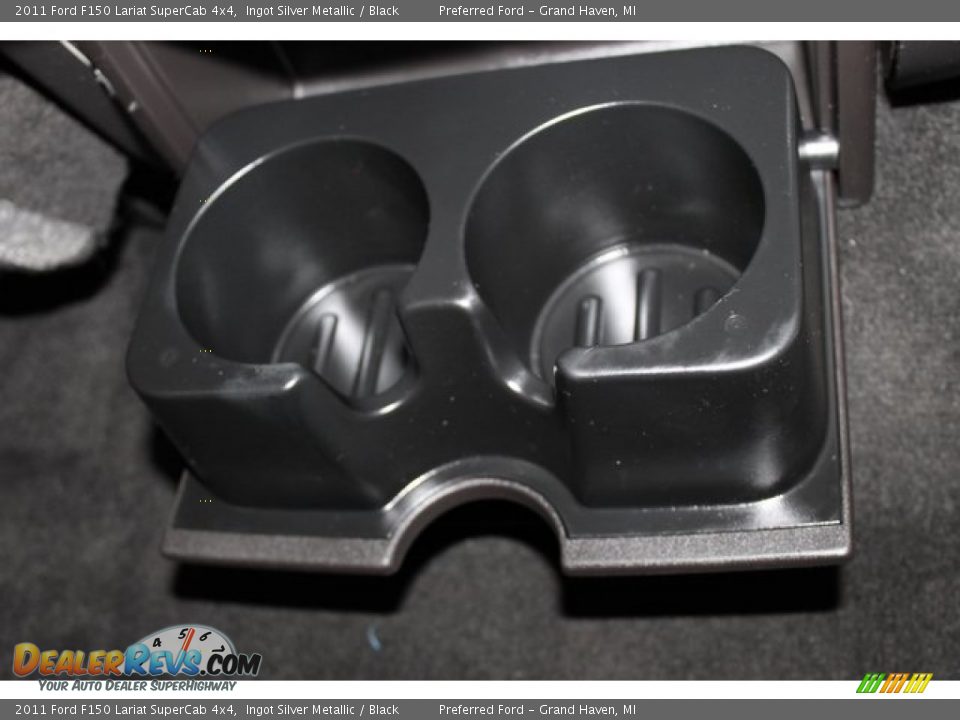 2011 Ford F150 Lariat SuperCab 4x4 Ingot Silver Metallic / Black Photo #27