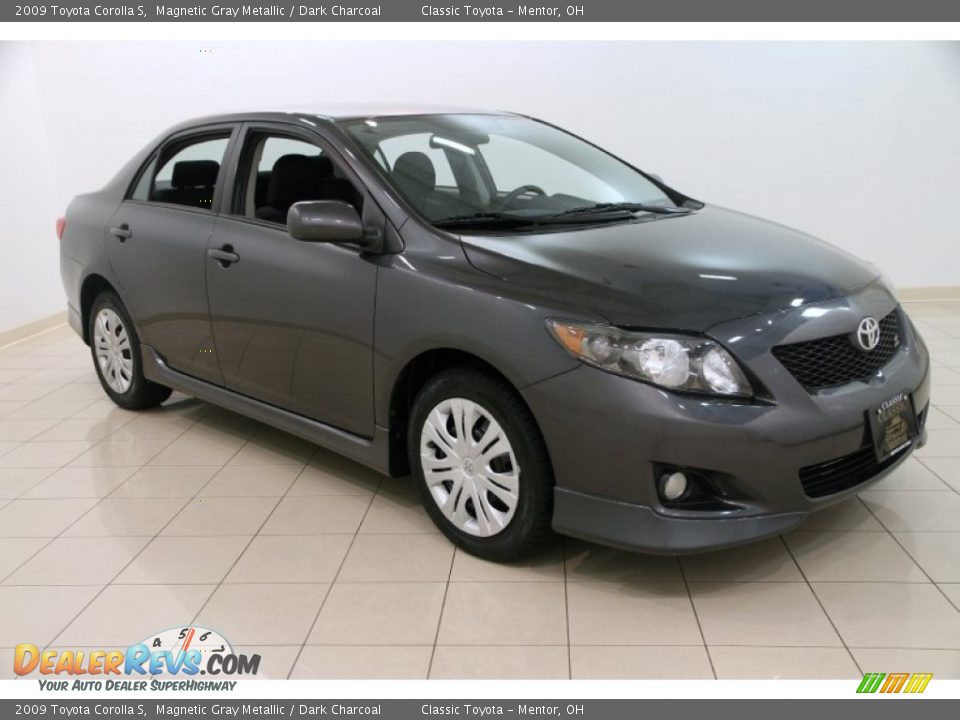 2009 Toyota Corolla S Magnetic Gray Metallic / Dark Charcoal Photo #1