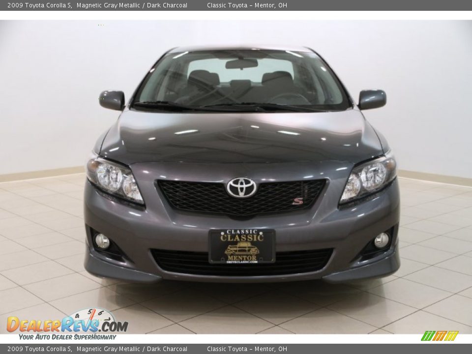 2009 Toyota Corolla S Magnetic Gray Metallic / Dark Charcoal Photo #2