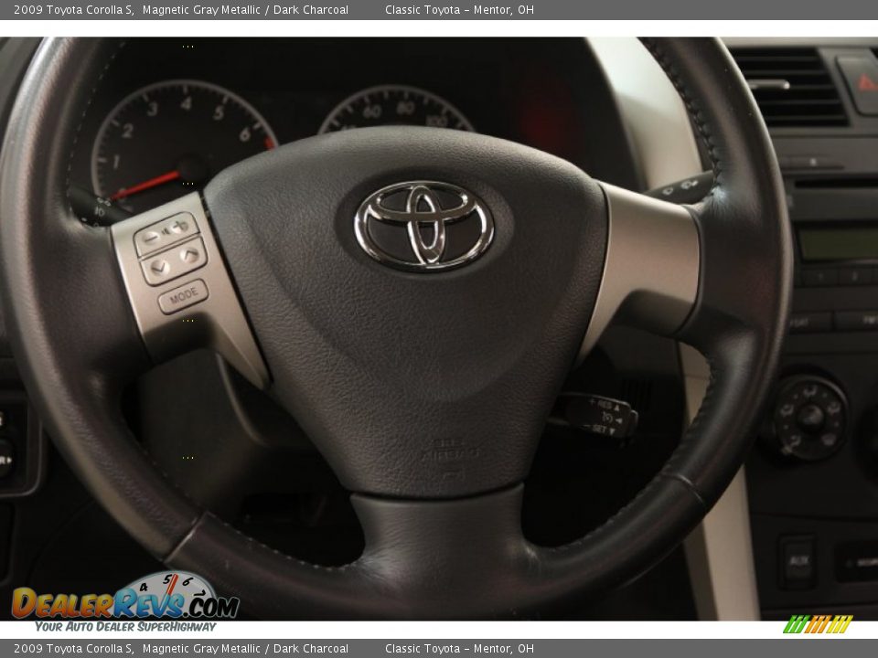2009 Toyota Corolla S Magnetic Gray Metallic / Dark Charcoal Photo #6