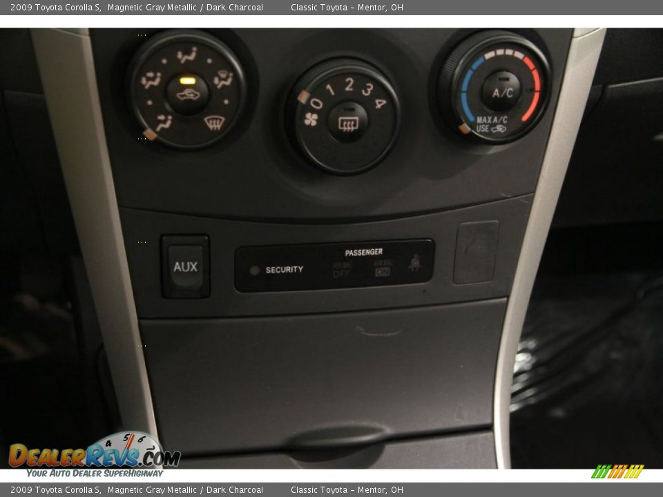 2009 Toyota Corolla S Magnetic Gray Metallic / Dark Charcoal Photo #9