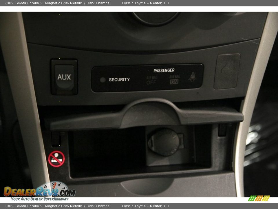 2009 Toyota Corolla S Magnetic Gray Metallic / Dark Charcoal Photo #10