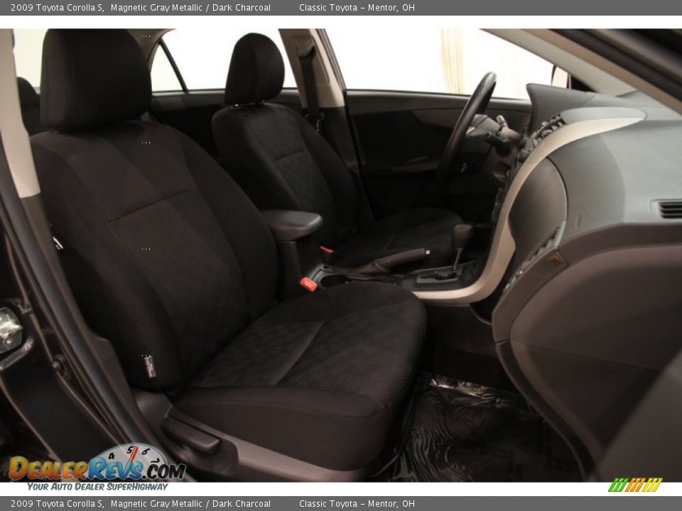 2009 Toyota Corolla S Magnetic Gray Metallic / Dark Charcoal Photo #12