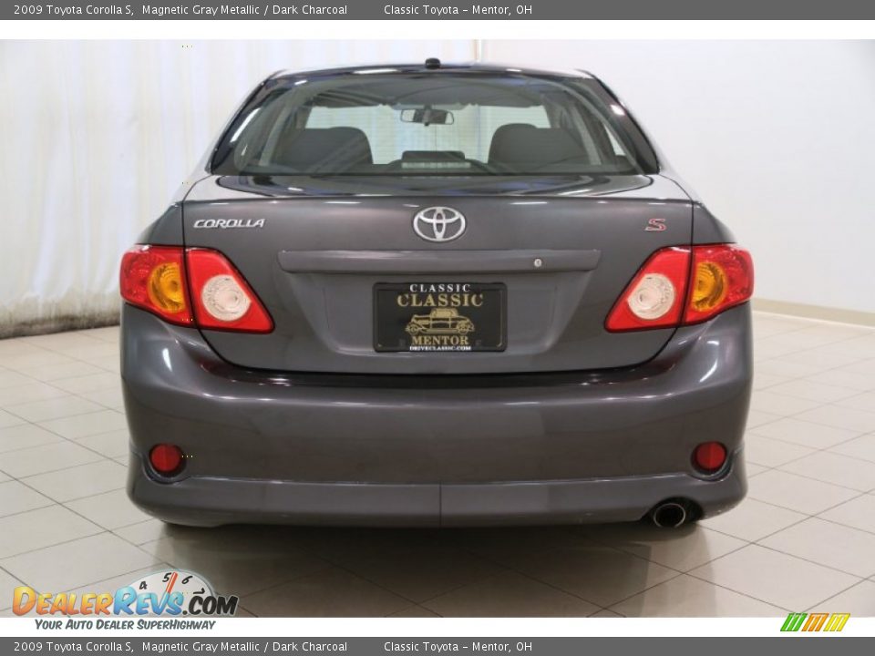 2009 Toyota Corolla S Magnetic Gray Metallic / Dark Charcoal Photo #15