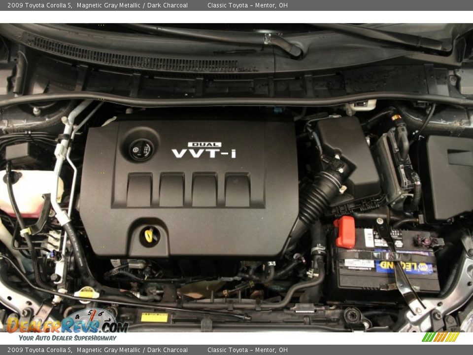 2009 Toyota Corolla S Magnetic Gray Metallic / Dark Charcoal Photo #16
