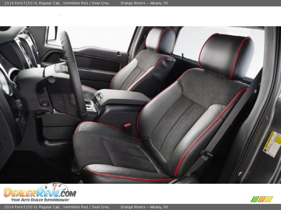 2014 Ford F150 XL Regular Cab Vermillion Red / Steel Grey Photo #4