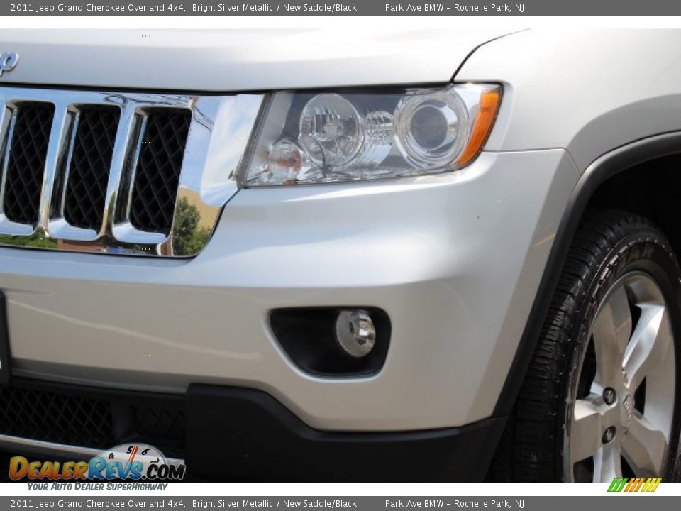 2011 Jeep Grand Cherokee Overland 4x4 Bright Silver Metallic / New Saddle/Black Photo #31
