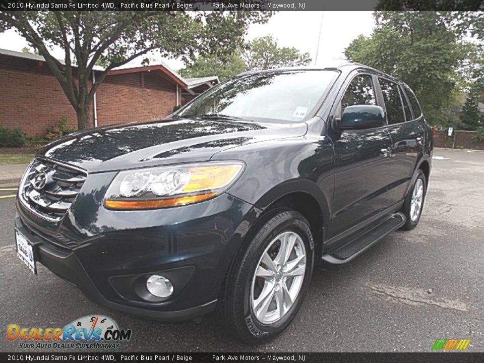 2010 Hyundai Santa Fe Limited 4WD Pacific Blue Pearl / Beige Photo #1