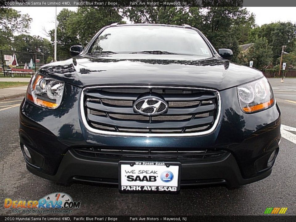 2010 Hyundai Santa Fe Limited 4WD Pacific Blue Pearl / Beige Photo #8
