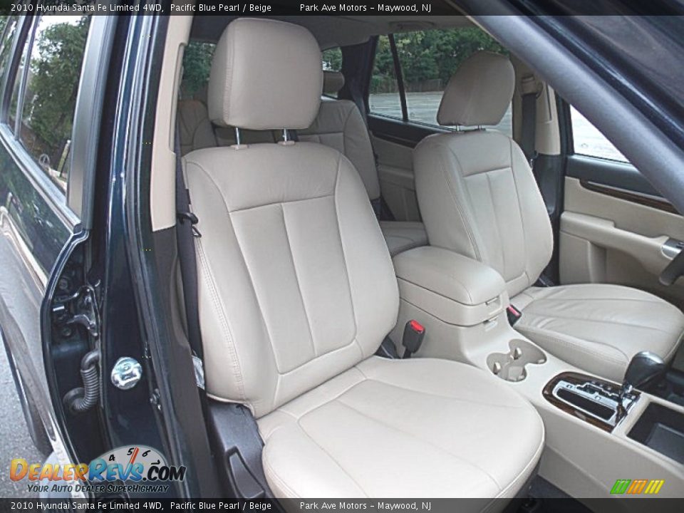 2010 Hyundai Santa Fe Limited 4WD Pacific Blue Pearl / Beige Photo #19