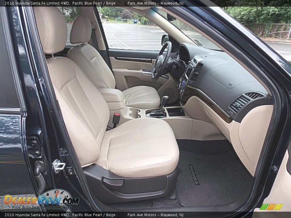2010 Hyundai Santa Fe Limited 4WD Pacific Blue Pearl / Beige Photo #20