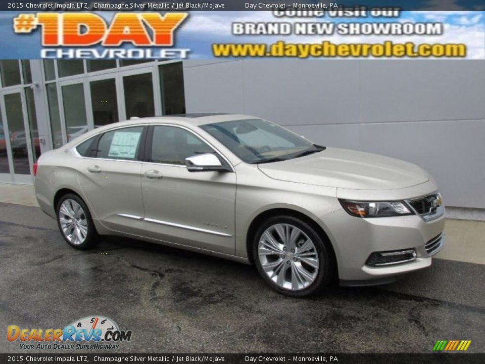 2015 Chevrolet Impala LTZ Champagne Silver Metallic / Jet Black/Mojave Photo #1