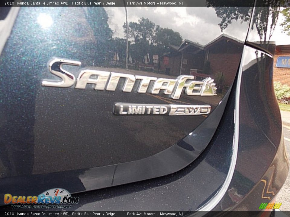 2010 Hyundai Santa Fe Limited 4WD Pacific Blue Pearl / Beige Photo #27