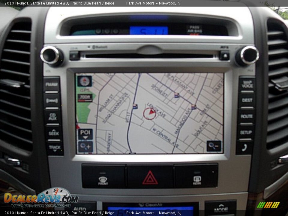 2010 Hyundai Santa Fe Limited 4WD Pacific Blue Pearl / Beige Photo #33