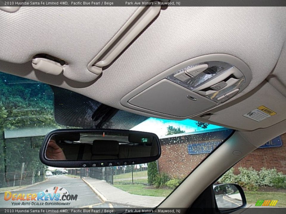 2010 Hyundai Santa Fe Limited 4WD Pacific Blue Pearl / Beige Photo #36