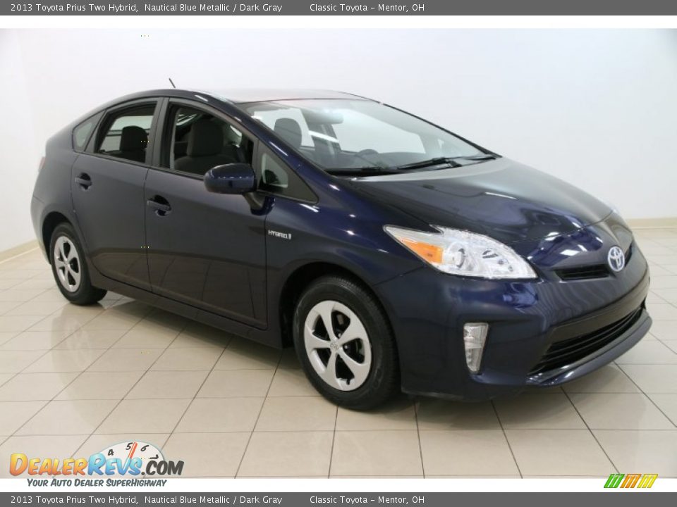 2013 Toyota Prius Two Hybrid Nautical Blue Metallic / Dark Gray Photo #1