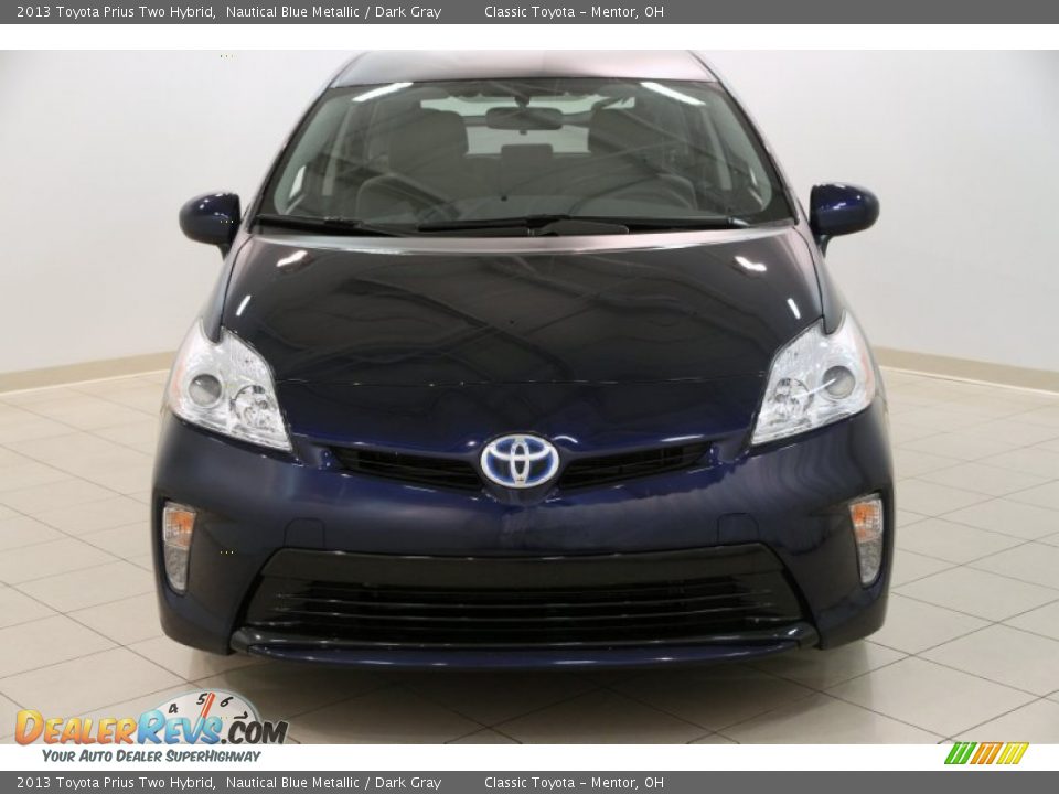 2013 Toyota Prius Two Hybrid Nautical Blue Metallic / Dark Gray Photo #2