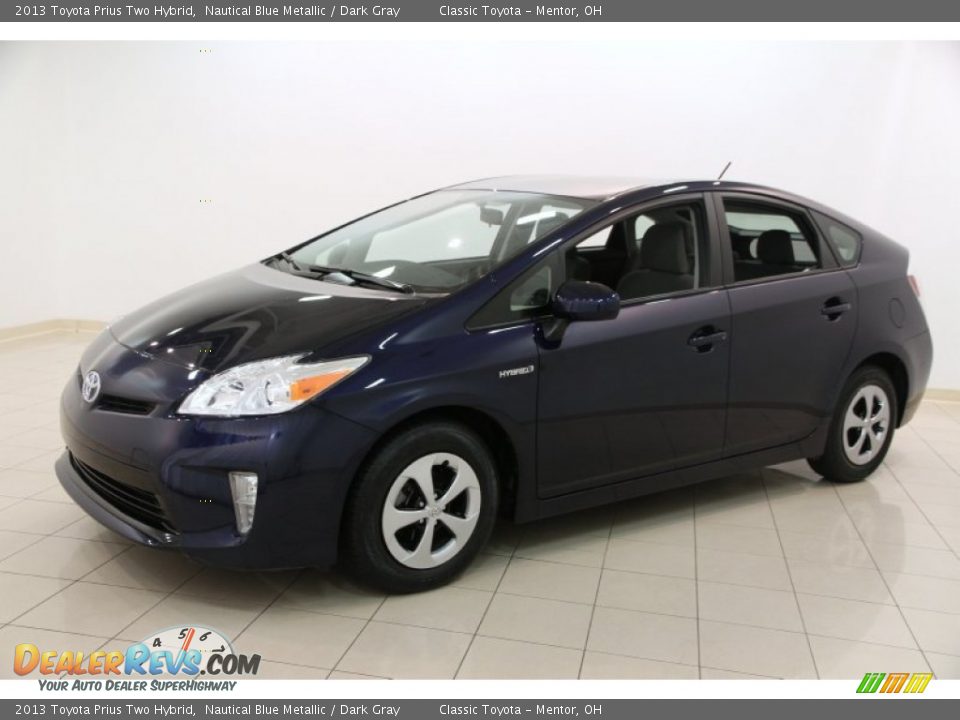 2013 Toyota Prius Two Hybrid Nautical Blue Metallic / Dark Gray Photo #3