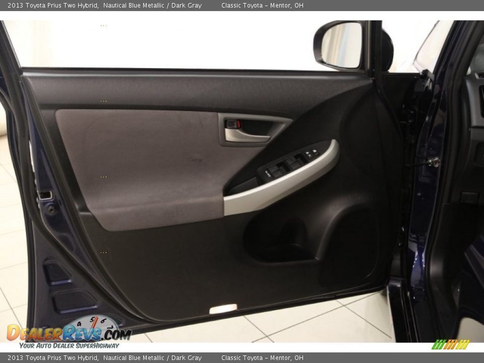 2013 Toyota Prius Two Hybrid Nautical Blue Metallic / Dark Gray Photo #4